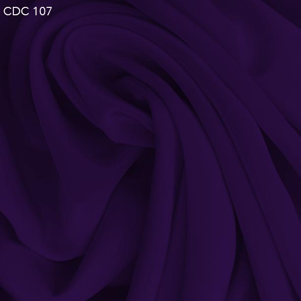 Royal Purple Silk Crepe de Chine - Fabrics & Fabrics