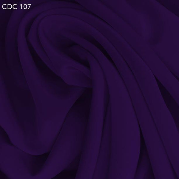Royal Purple Silk 4-Ply Crepe Fabric main image 0