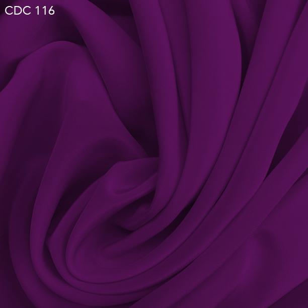 Violet Silk Crepe de Chine - Fabrics & Fabrics