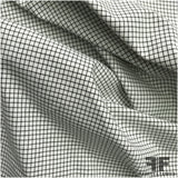 Checkered Cotton Shirting - Black/White - Fabrics & Fabrics NY