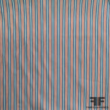 Striped Cotton Shirting - Red/White/Blue