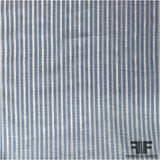 Multi Striped Cotton Shirting - Blue/White