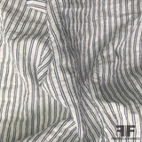 Crinkled Cotton Shirting - Blue/White - Fabrics & Fabrics NY