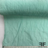 Crinkled Cotton Shirting - Seafoam - Fabrics & Fabrics NY
