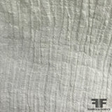 Puckered Cotton Shirting - White