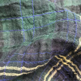 Plaid Cotton Shirting - Green/Navy