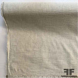 Striped Cotton Seersucker - Grey/White