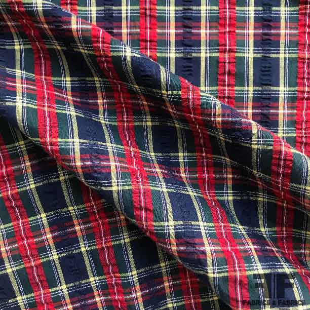 Multicolor Plaid Cotton Shirting - Fabrics & Fabrics