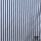 Striped Cotton Shirting - White/Black