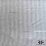 Striped Lightweight Cotton Shirting - Grey/White