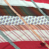 Patchwork Embroidered Cotton - Multicolor - Fabrics & Fabrics