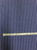 Striped Cotton Shirting - Blue / White