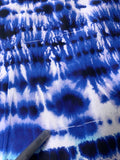 Tie-Dye Printed Cotton Batiste - Navy / Blue / White