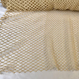 Italian Netting Lattice Guipure Lace - Cream/Beige