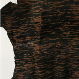 Zebra Print Hair-on Calf Skin - Brown/Black - Fabrics & Fabrics