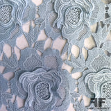 3D Floral Guipure Lace - Baby Blue - Fabrics & Fabrics NY