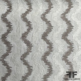 Embroidered Linen -Beige/White - Fabrics & Fabrics NY