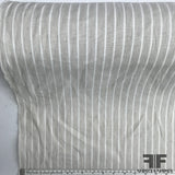 Classic Striped Linen - Grey/White - Fabrics & Fabrics NY