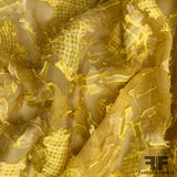 Embroidered Novelty Netting - Yellow - Fabrics & Fabrics NY