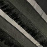 Fringe Striped Novelty - Black