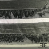 Fringe Striped Novelty - Black