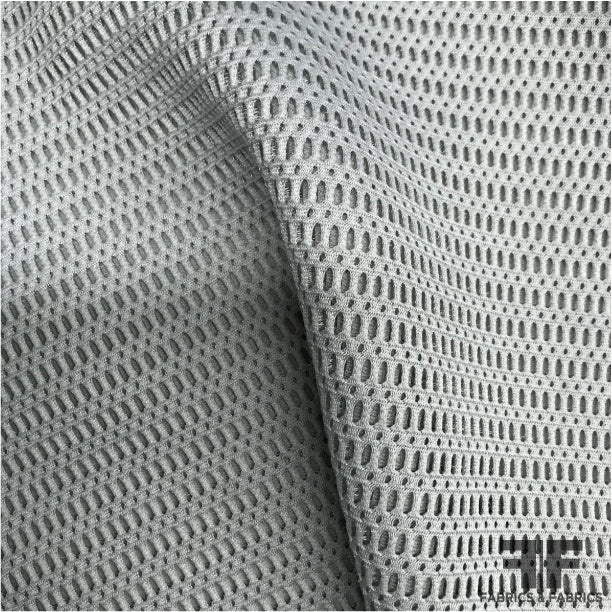 Grey Novelty Performance Mesh - Fabrics & Fabrics