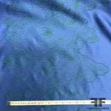 Novelty Embroidered Silk - Blue