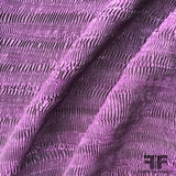 Novelty Pleated Lamé - Purple