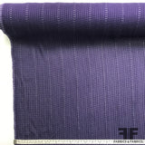 Embroidered Rayon - Purple/Silver