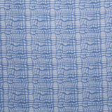 Abstract Checkered Print Novelty - Blue/White - Fabrics & Fabrics NY