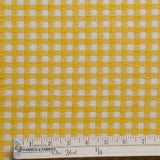 Checkered Raffia Novelty - Yellow/White - Fabrics & Fabrics NY