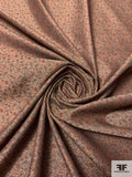 Paisley Woven Silk Blend Brocade - Brown / Copper