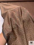 Paisley Woven Silk Blend Brocade - Brown / Copper