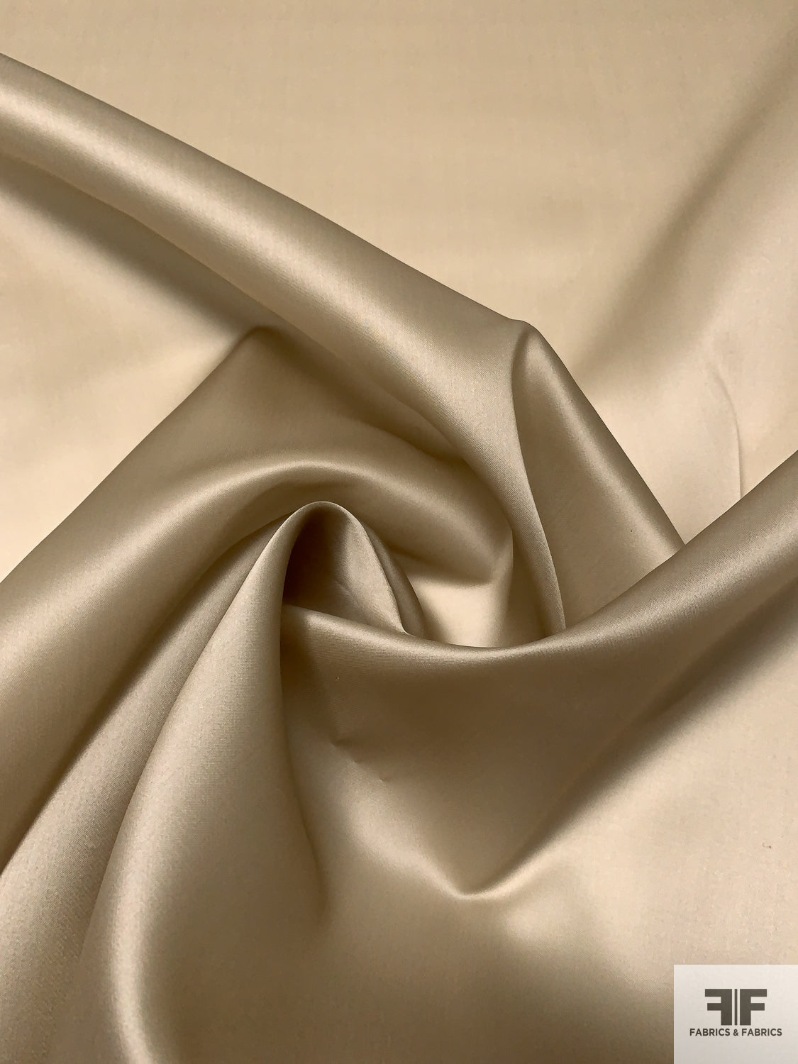 Solid Satin Faced Organza - Beige | FABRICS & FABRICS – Fabrics & Fabrics