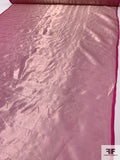 Solid Metallic Lamé Silk Organza - Pink / Gold