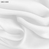 Satin Faced Organza - Silk White