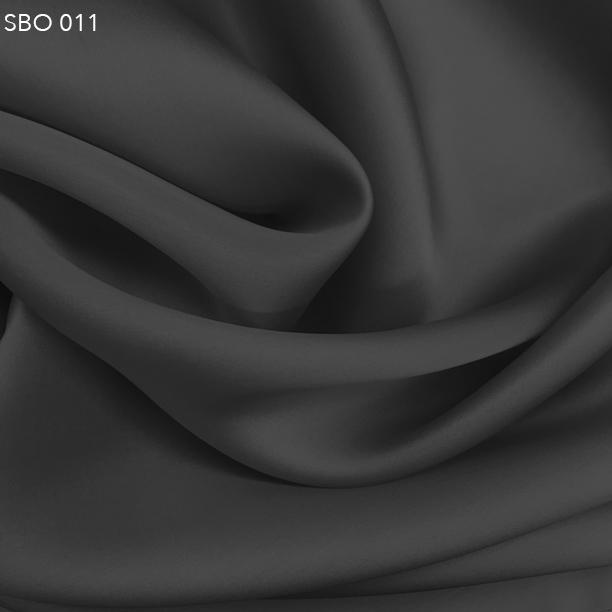 Steel Grey Satin Faced Organza - Fabrics & Fabrics