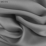 Steeple Grey Satin Faced Organza - Fabrics & Fabrics