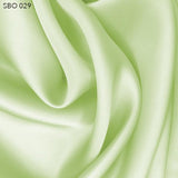 Lime Cream (Green) Satin Faced Organza - Fabrics & Fabrics