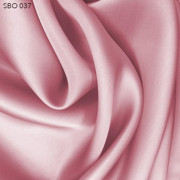Dusty Rose Satin Faced Organza - Fabrics & Fabrics