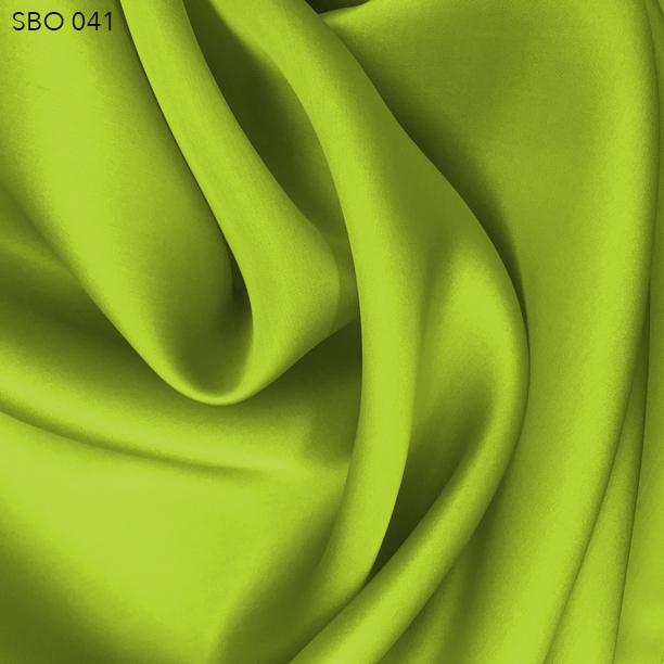 Acid Lime Green Satin Faced Organza - Fabrics & Fabrics