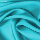 Aruba Blue Satin Faced Organza - Fabrics & Fabrics