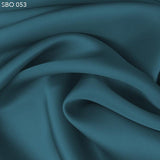 Arctic Blue Satin Faced Organza - Fabrics & Fabrics