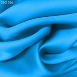 Electric Blue Satin Faced Organza - Fabrics & Fabrics