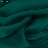 Deep Teal Green Satin Faced Organza - Fabrics & Fabrics