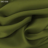 Sage Green Satin Faced Organza - Fabrics & Fabrics