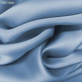 Sporty Blue Satin Faced Organza - Fabrics & Fabrics