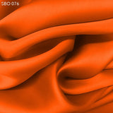 Orange Satin Faced Organza - Fabrics & Fabrics