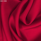 Satin Faced Organza - Strawberry Red