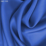 Azure Blue Satin Faced Organza - Fabrics & Fabrics